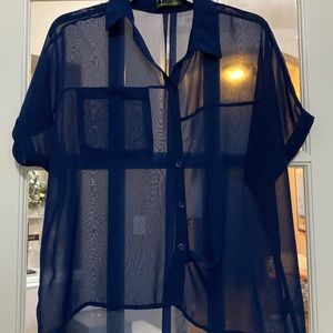 Navy blouse